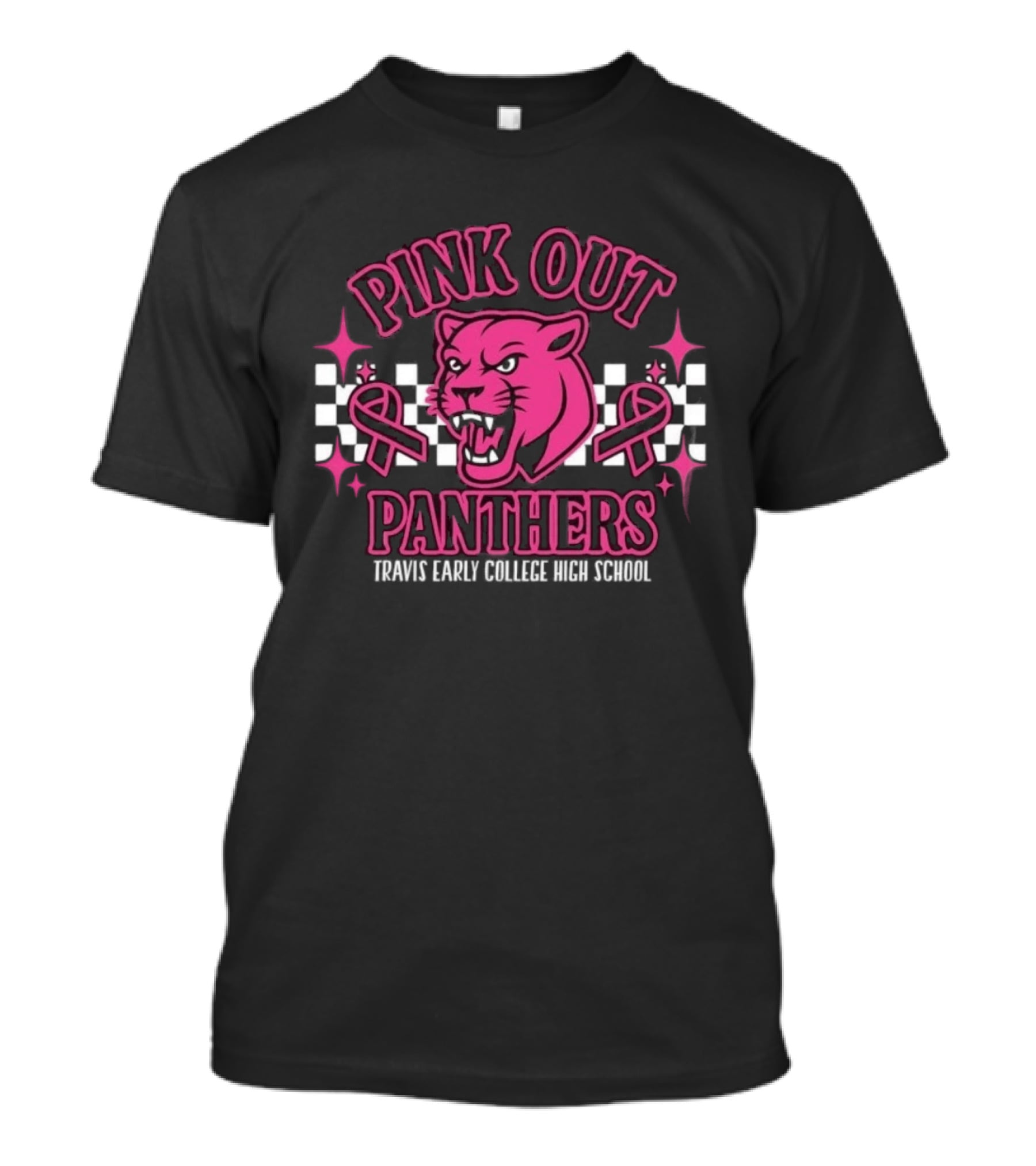 Pink Out Panthers Travis Early College High School T-Shirt