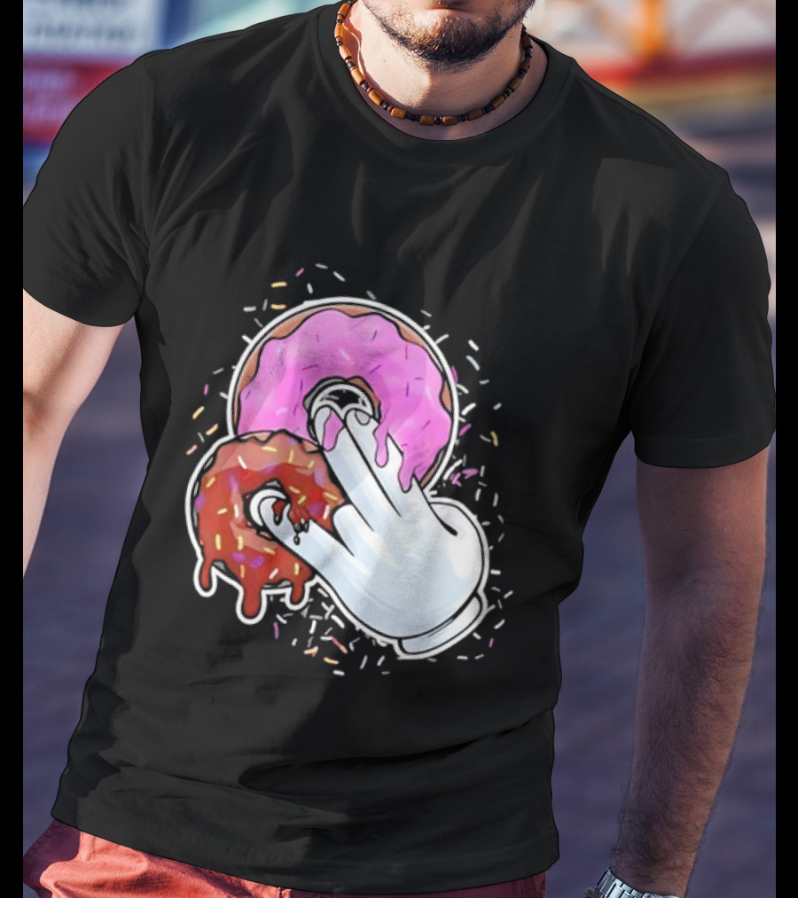 Two In The Pink One In The Stink Donut Gesture Sprinkles T-Shirt