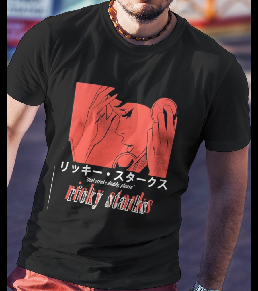 Ricky Starks Please Dial Stroke Daddy Japanese Style AEW T-Shirt