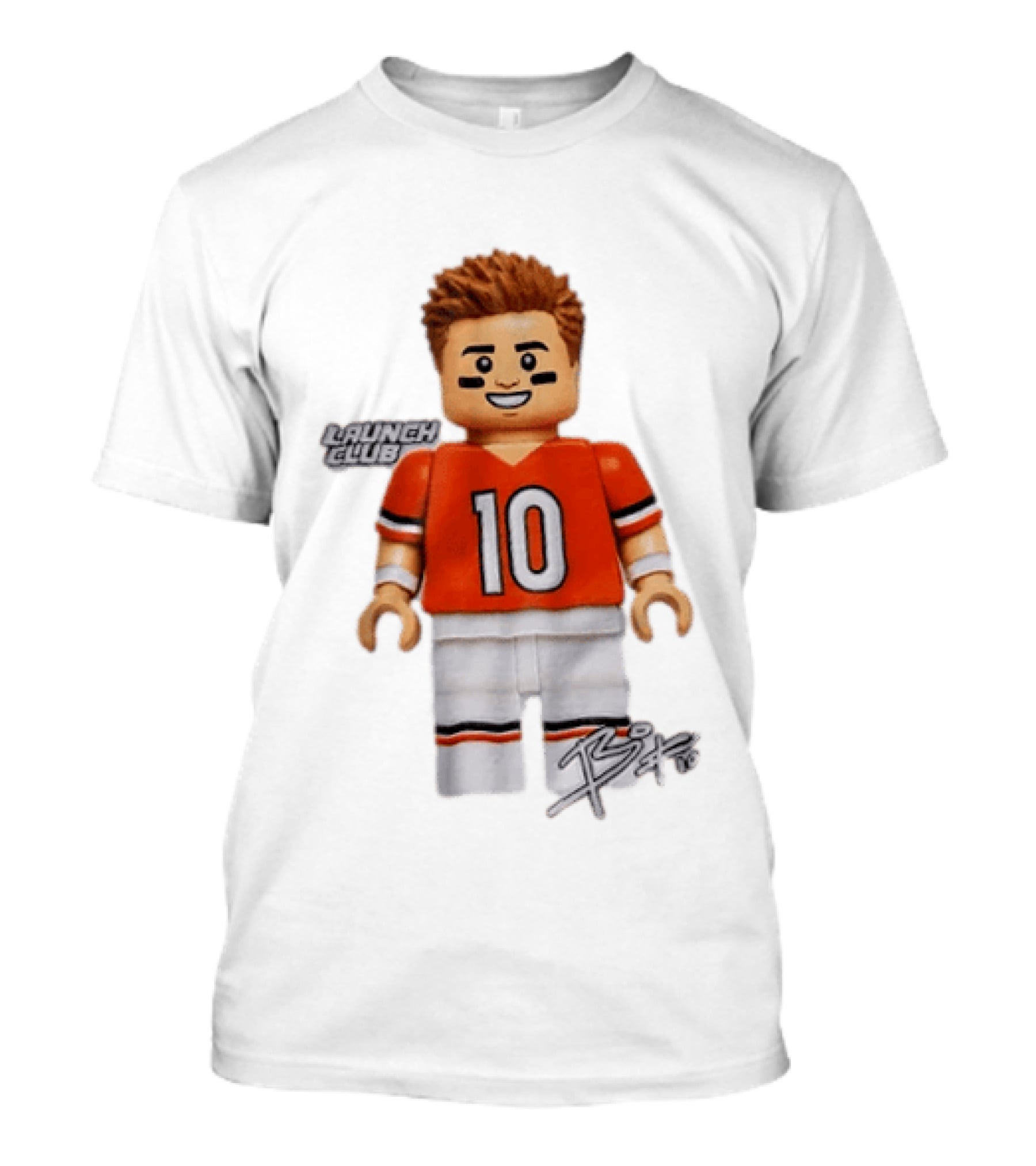 Denver Broncos Quarterback Bo Nix Launch Club 10 T-Shirt
