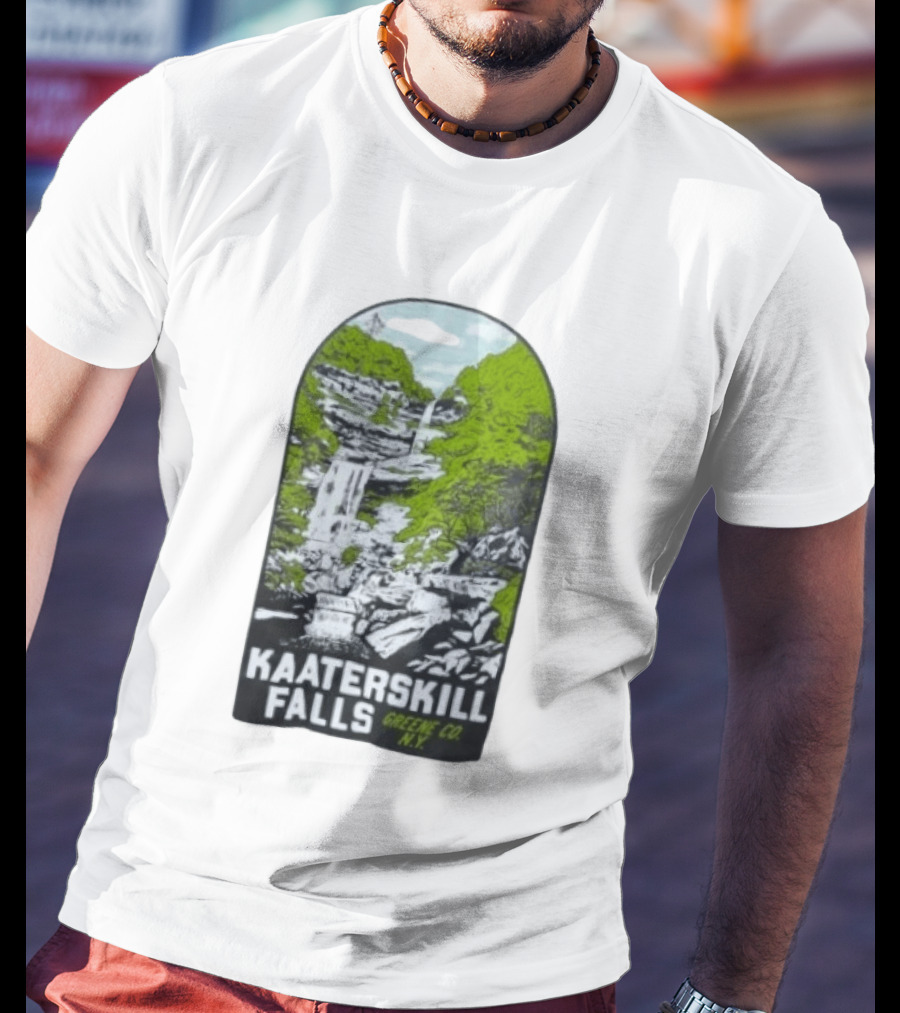 Kaaterskill Falls Greene Co NY Scenic Nature Waterfall Landscape T-Shirt