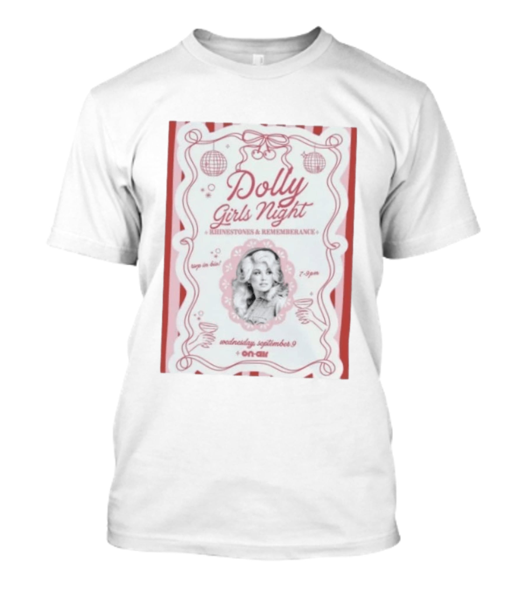 Dolly Girls Night Rhinestones And Remembrance Event 7 9 PM Wednesday September 9 On Air T-Shirt