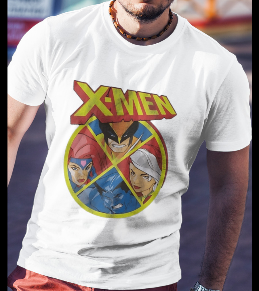 X Men Wolverine Jean Grey Rogue Beast Classic Comic Characters T-Shirt