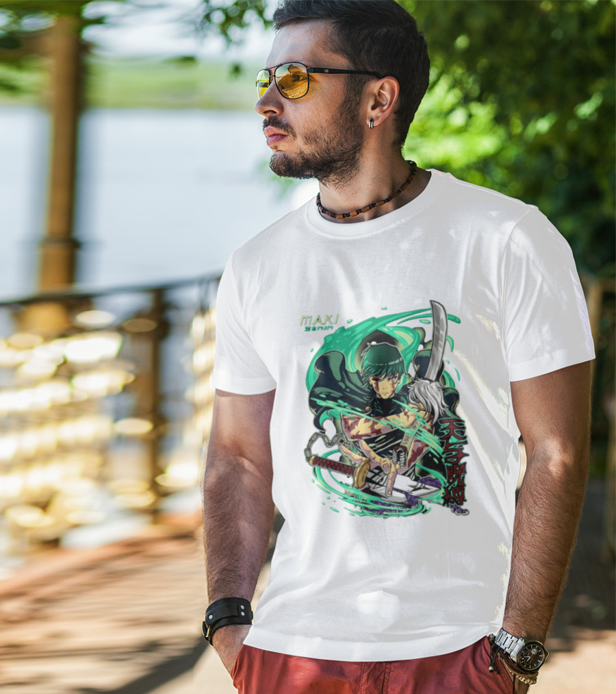 Maki Zenin Jujutsu Kaisen Anime Manga JJK Sword T-Shirt