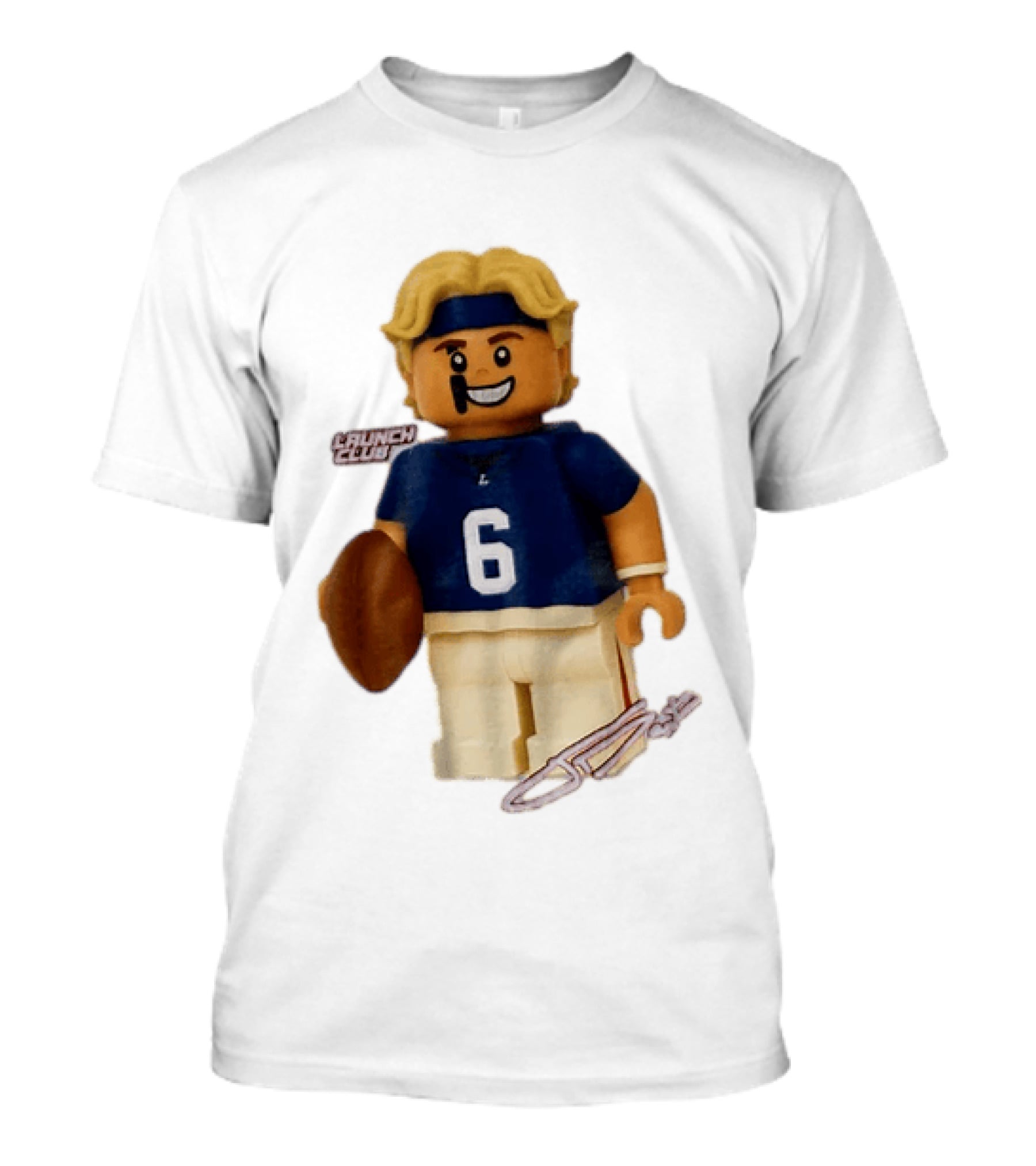 New York Giants Quarterback Jaxson Dart Lego Launch Club 6 Football Cartoon T-Shirt