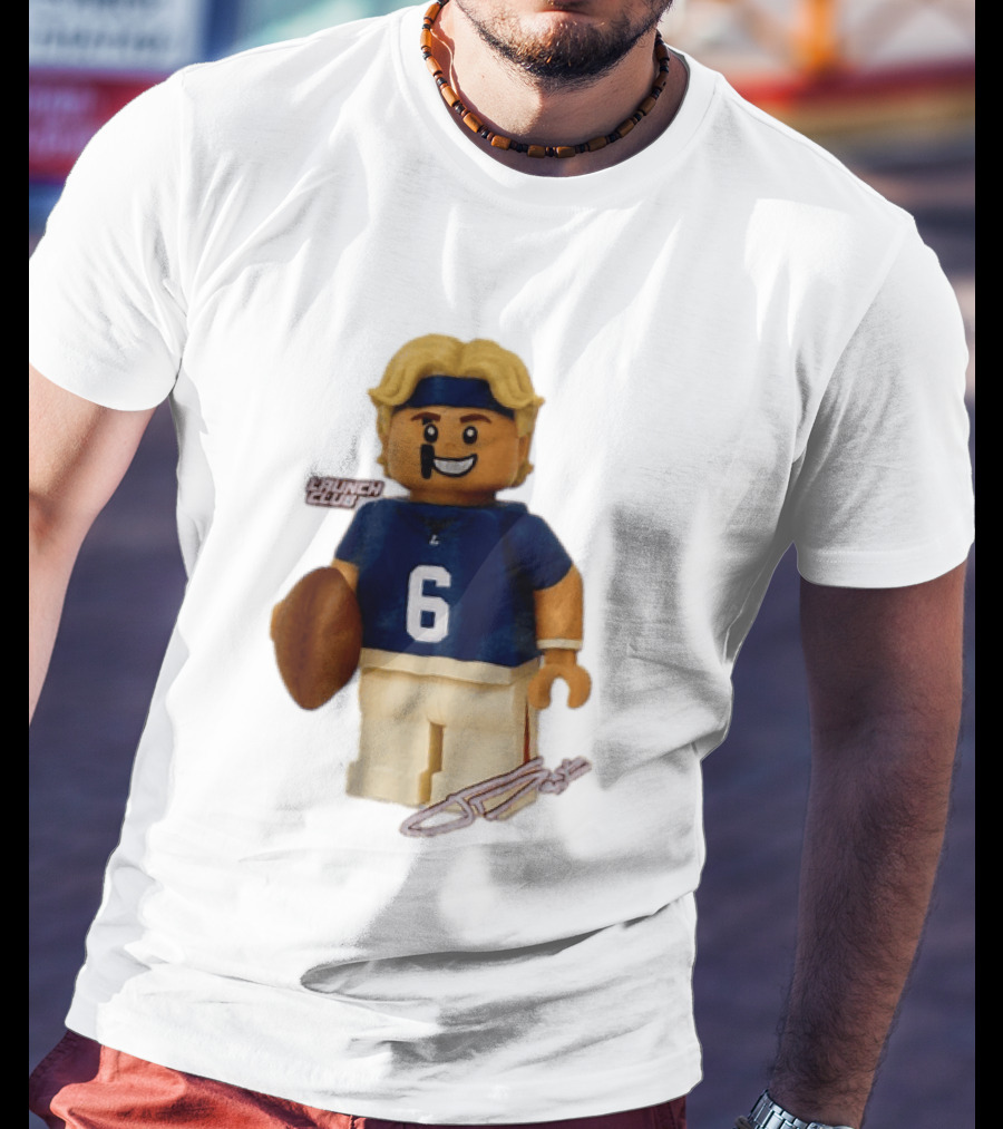 New York Giants Quarterback Jaxson Dart Lego Launch Club 6 Football Cartoon T-Shirt