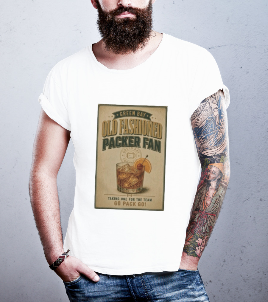 Green Bay Old Fashioned Packer Fan Taking One For The Team Go Pack Go T-Shirt