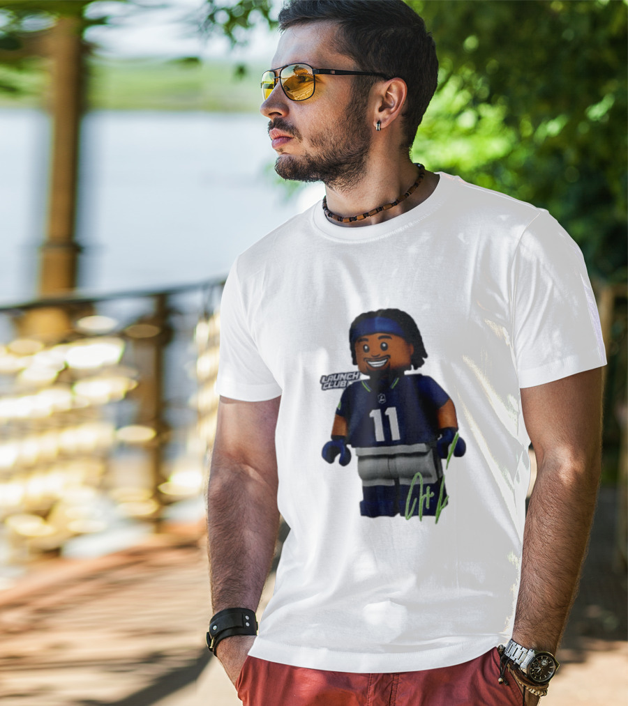 Seattle Seahawks Jaxon Smith Njigba Number 11 Launch Club Edition T-Shirt