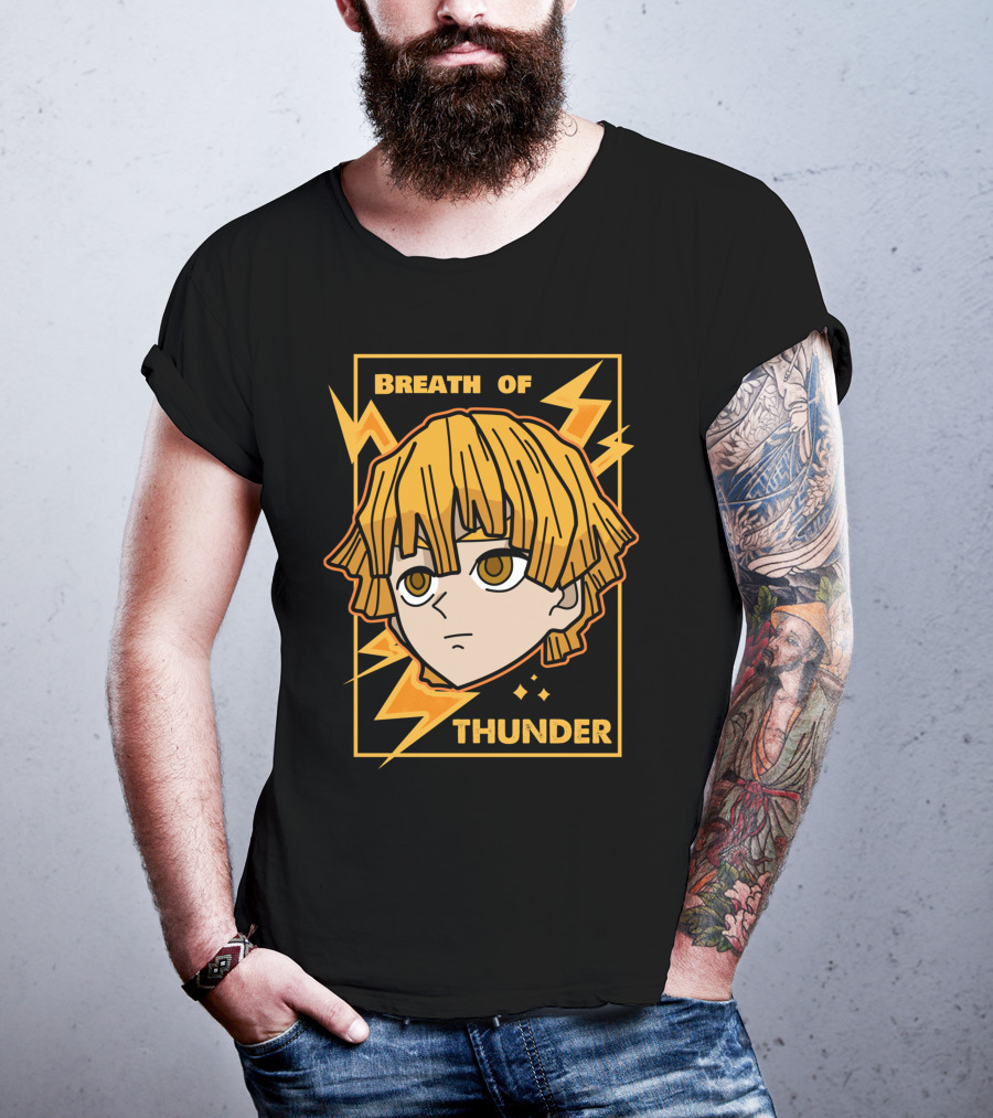 Breath Of Thunder Zenitsu Kimetsu No Yaiba Demon Slayer T-Shirt