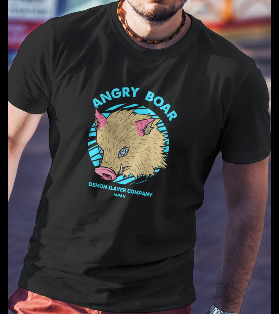 Demon Slayer Company Japan Angry Boar Inosuke Kimetsu No Yaiba T-Shirt