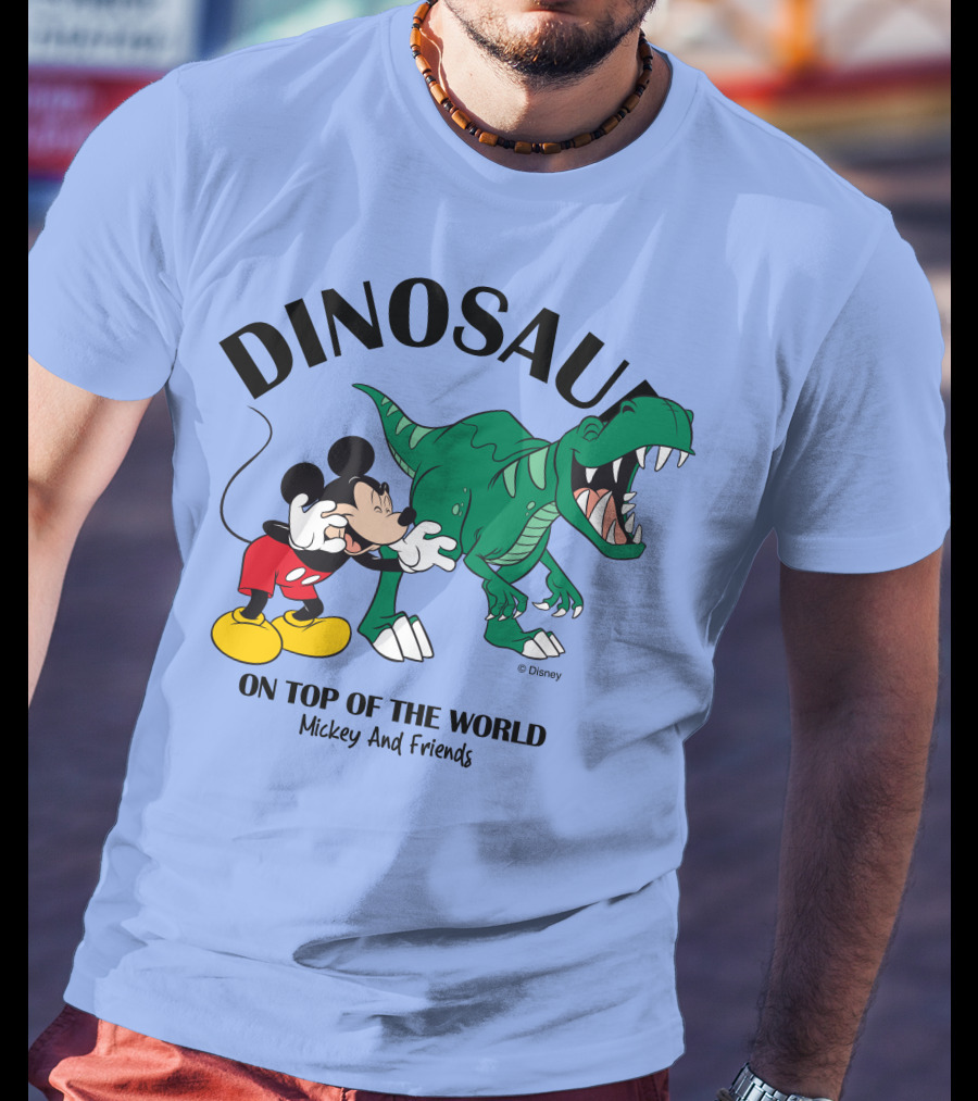 DINOSAUR On Top Of The World Mickey And Friends T-Shirt