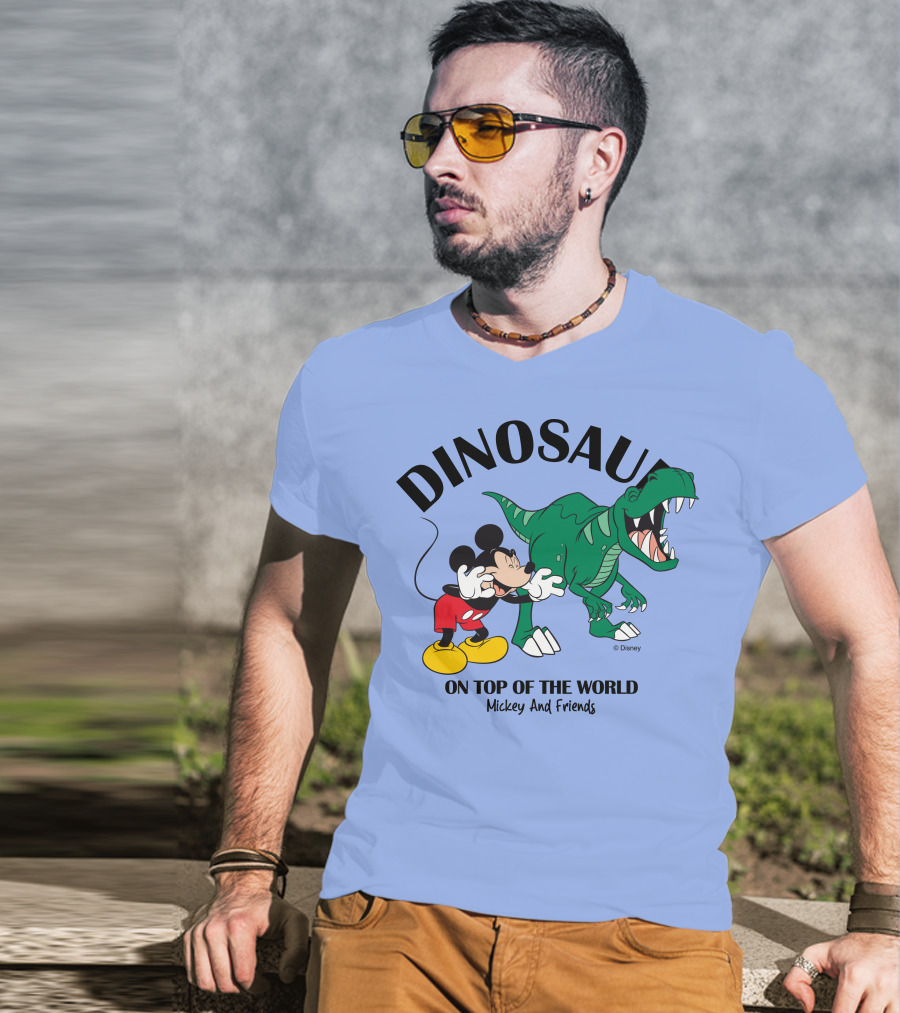DINOSAUR On Top Of The World Mickey And Friends T-Shirt