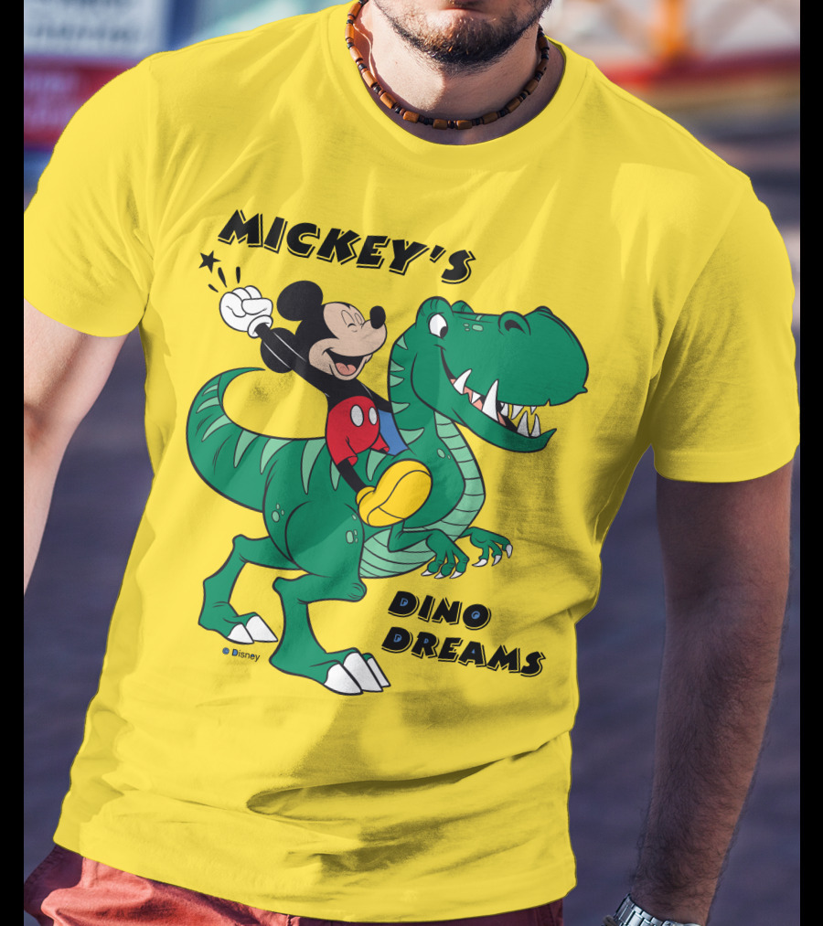 Mickey's Dino Dreams Adventure With Dinosaur Disney T-Shirt