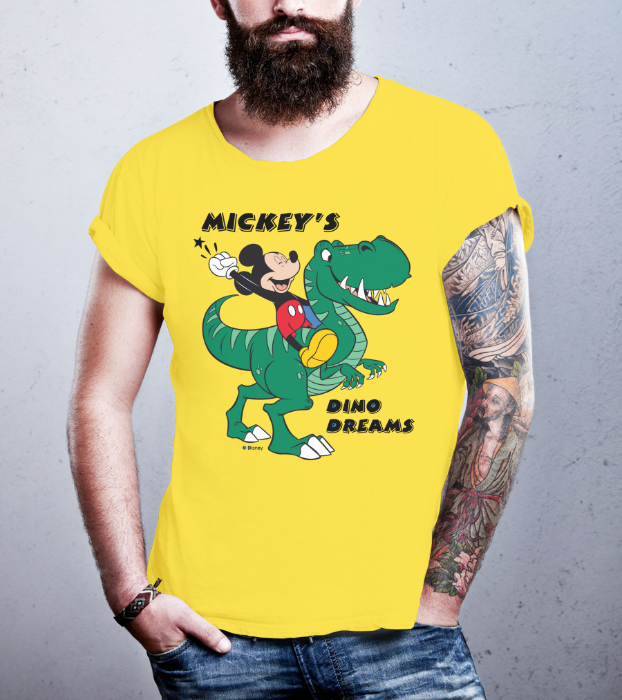 Mickey's Dino Dreams Adventure With Dinosaur Disney T-Shirt