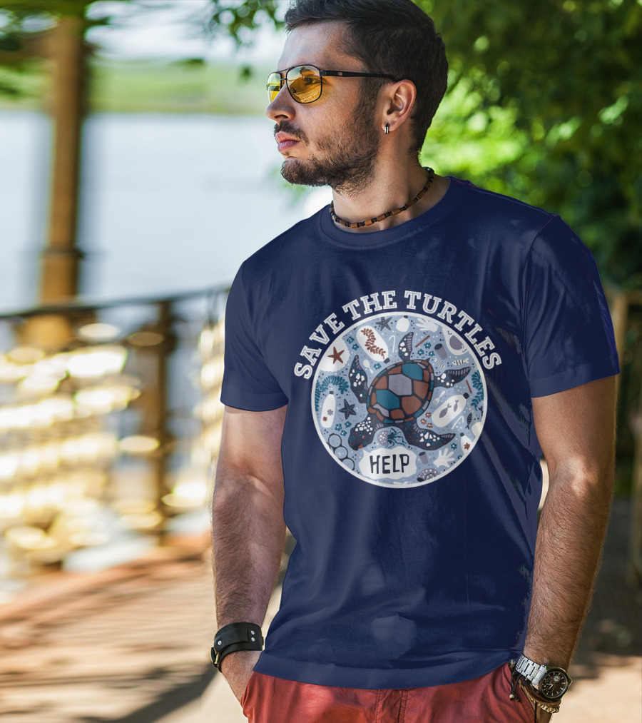Save The Turtles Help Ocean Animal Rescue Campaign T-Shirt