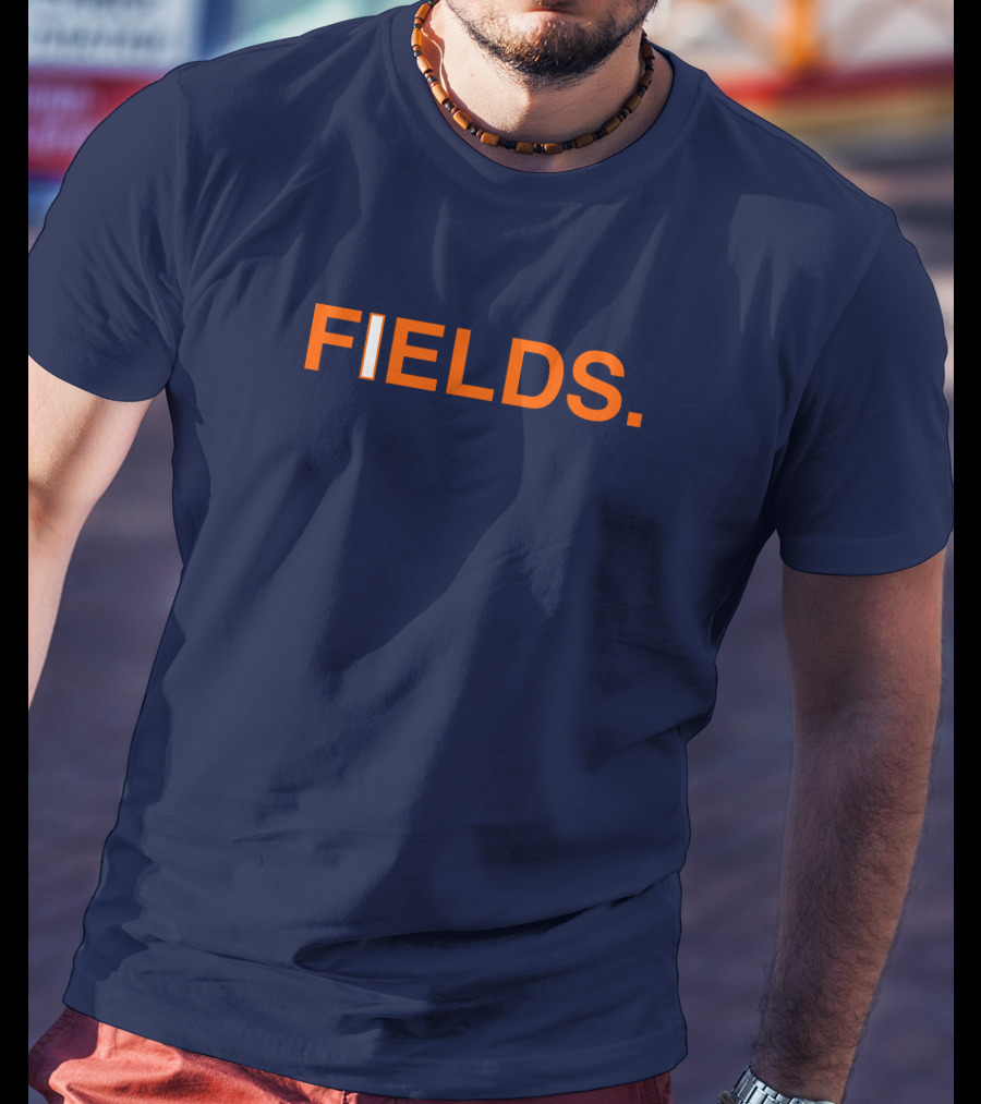 FIELDS Obvious Fields Bold Text Navy Blue T-Shirt