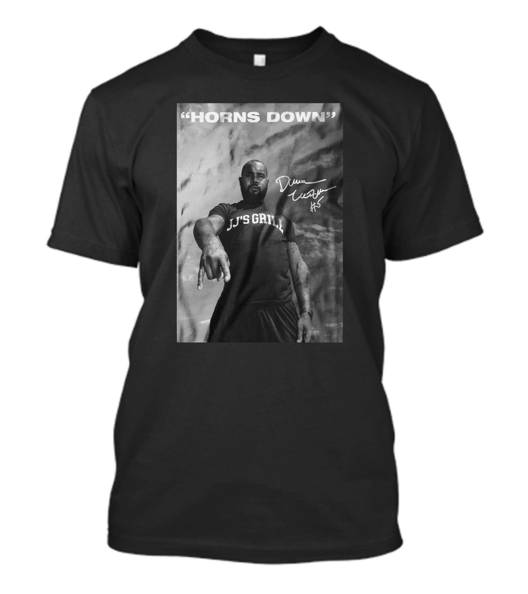 Horns Down Jj's Grill Darren Mcfadden Signed Storenvy T-Shirt
