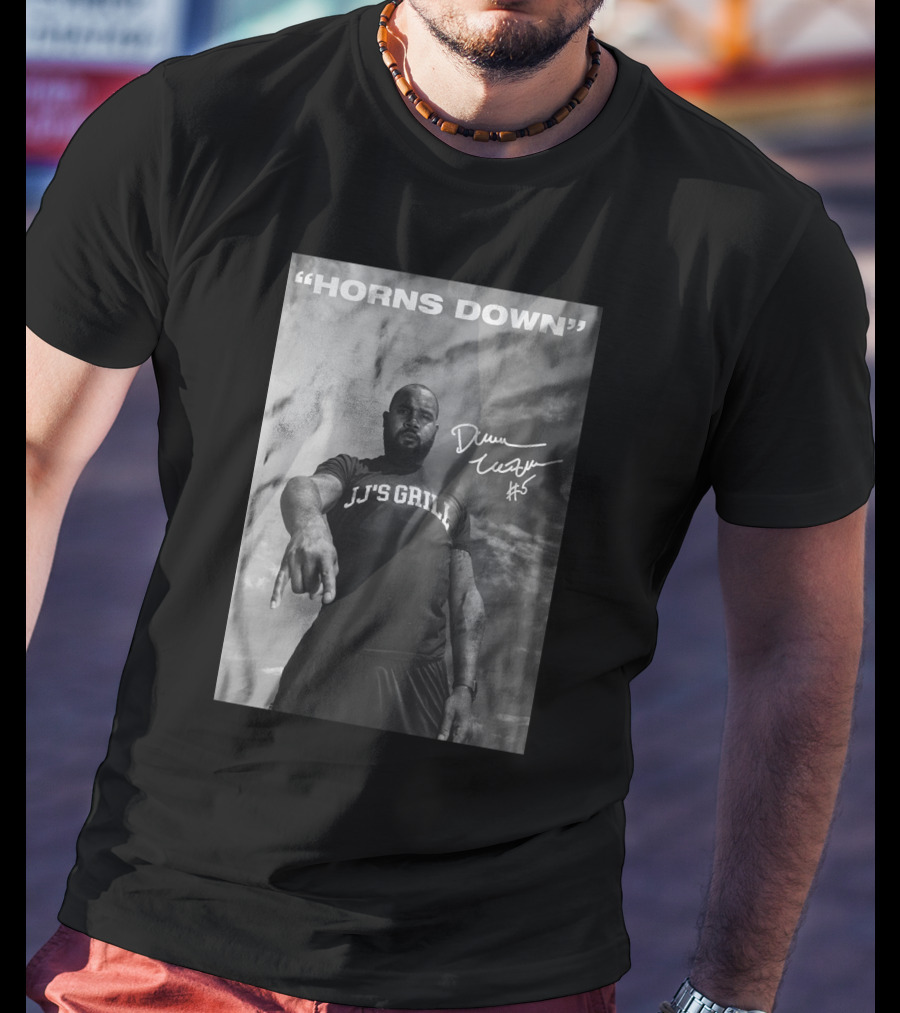 Horns Down Jj's Grill Darren Mcfadden Signed Storenvy T-Shirt