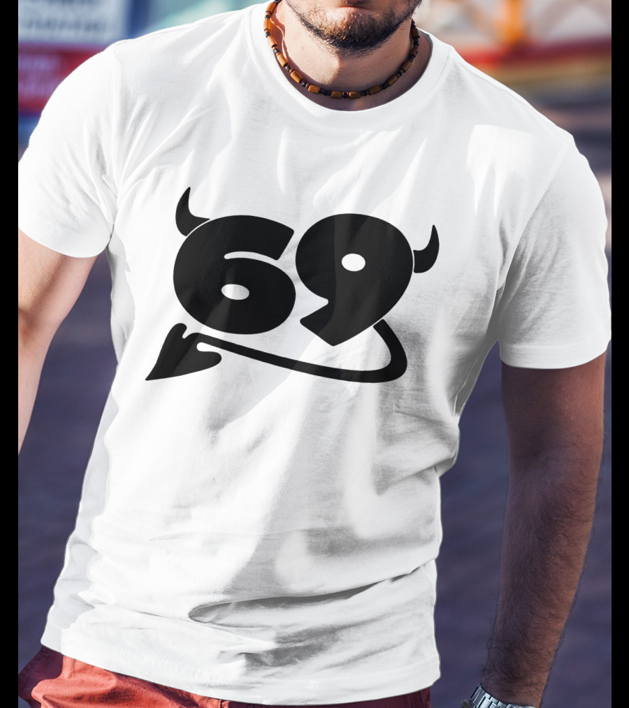 King Princess Merch 69 Devil Graphic White T-Shirt