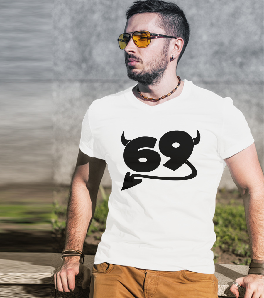 King Princess Merch 69 Devil Graphic White T-Shirt