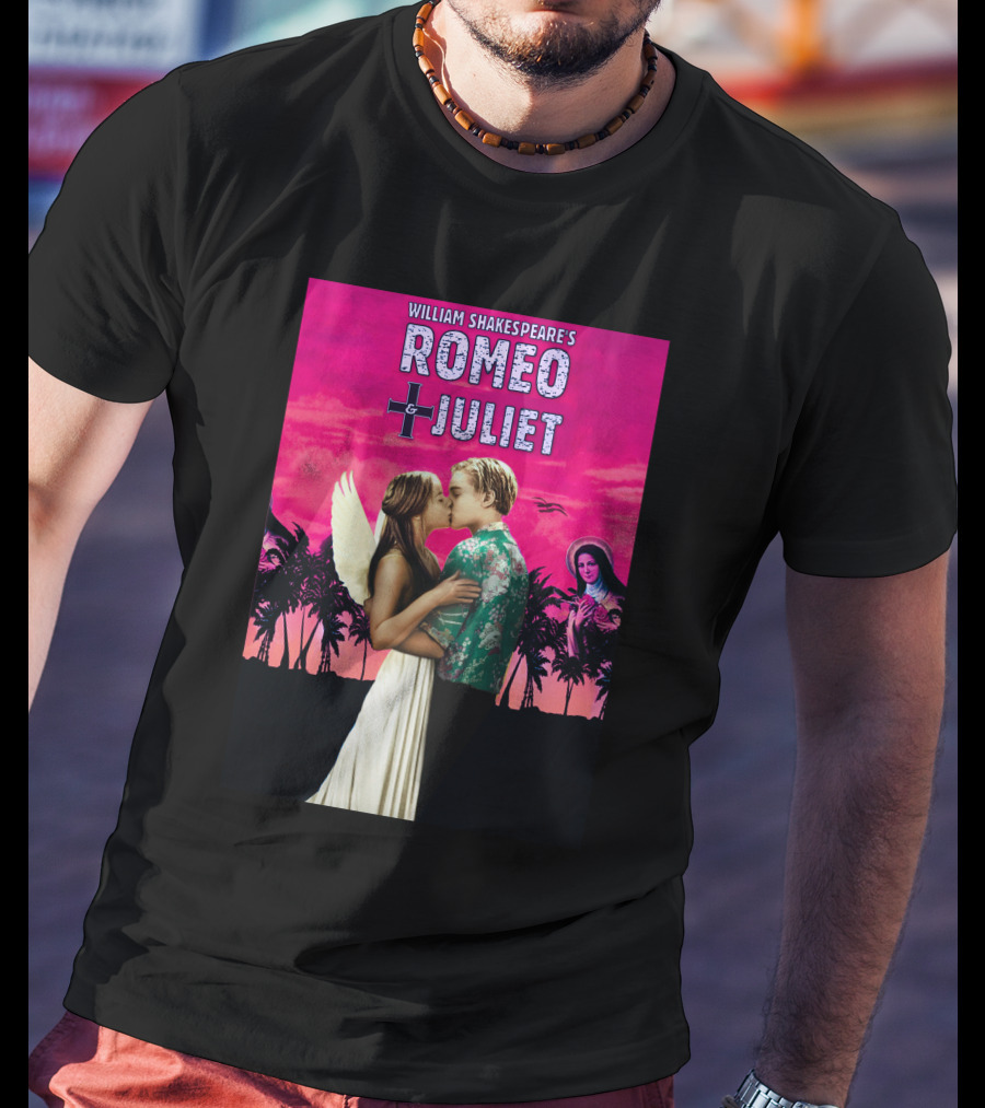 William Shakespeare's Romeo Juliet Ely Kreimendahl Tropical Angel Romance T-Shirt
