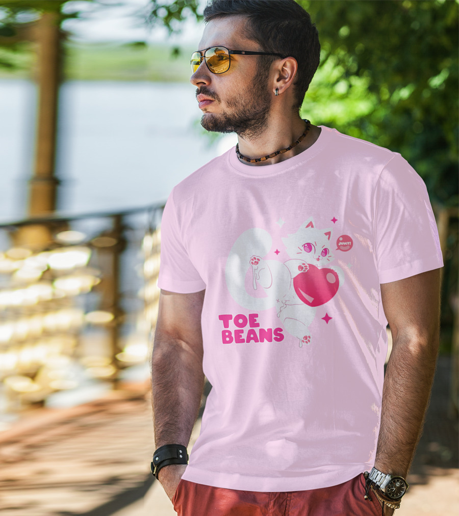 Toe Beans Juicy Cat Candy Heart Kawaii T-Shirt