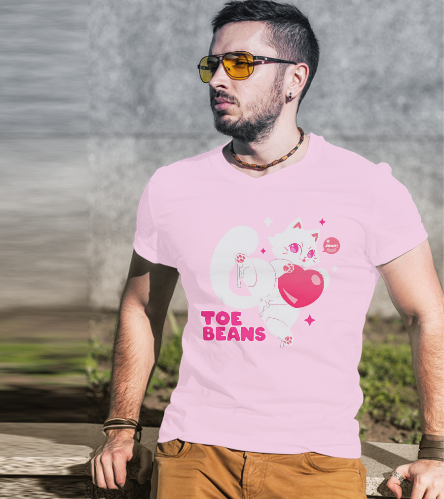 Toe Beans Juicy Cat Candy Heart Kawaii T-Shirt
