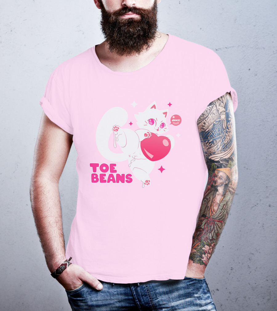 Toe Beans Juicy Cat Candy Heart Kawaii T-Shirt