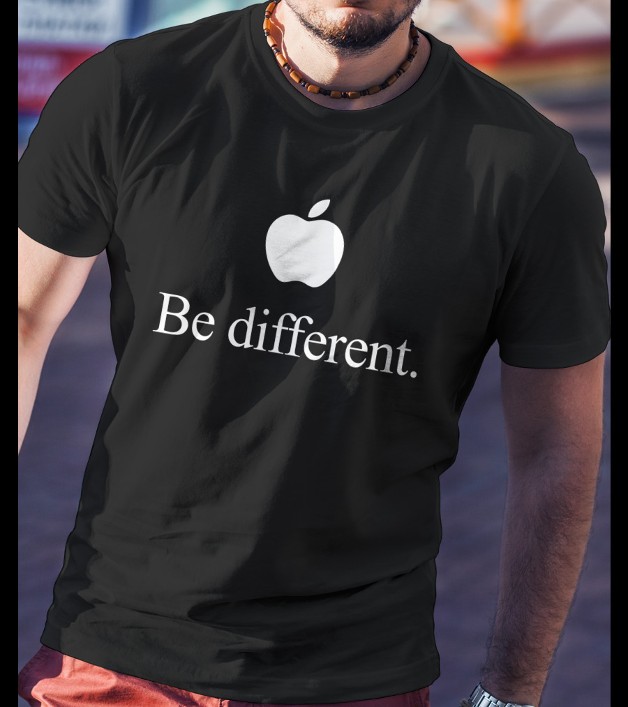 Apple Logo Be Different Fashion Drops T-Shirt