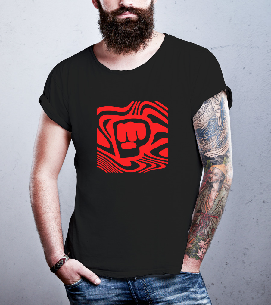 Pewdiepie Merch New Edition Brofist Youtuber Logo With Red Dazzle Camouflage T-Shirt