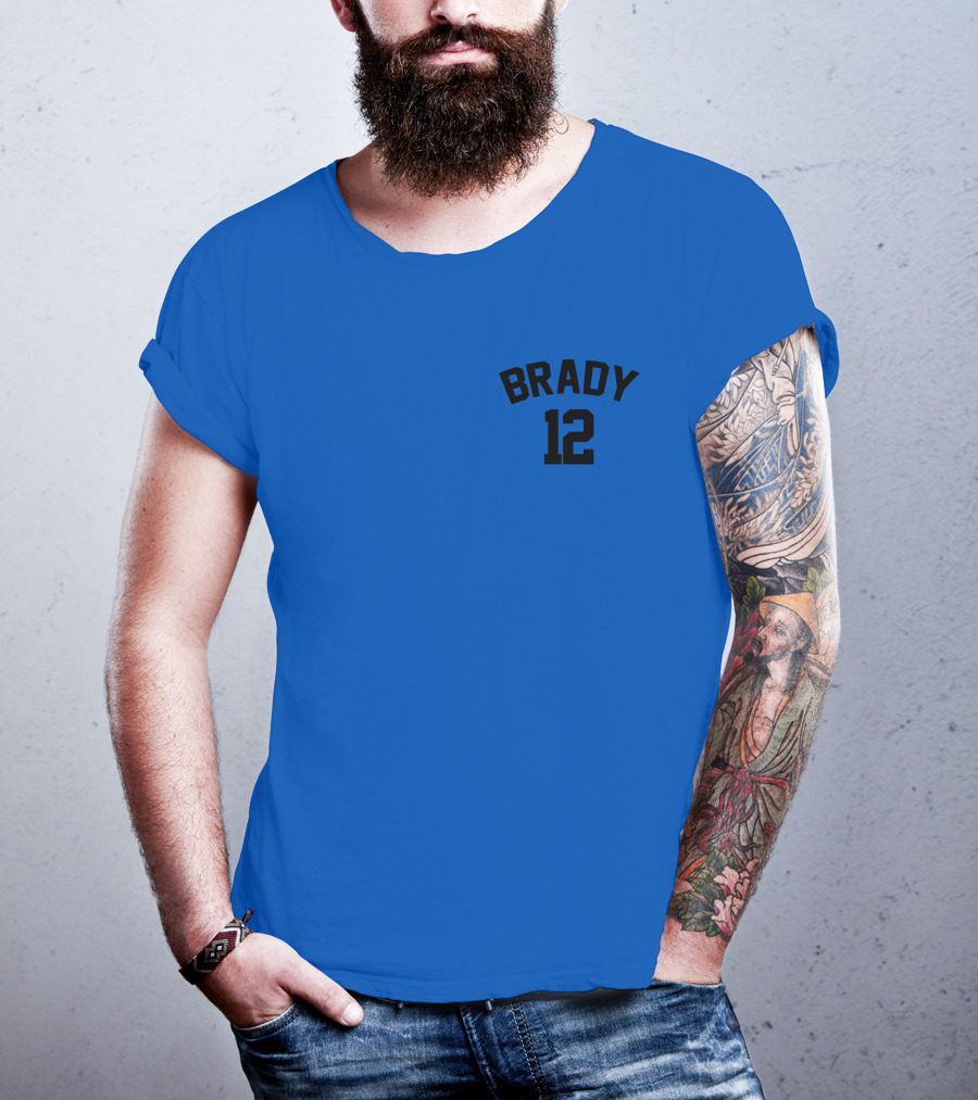 Brady 12 NFL JC Cornell Football Jersey T-Shirt