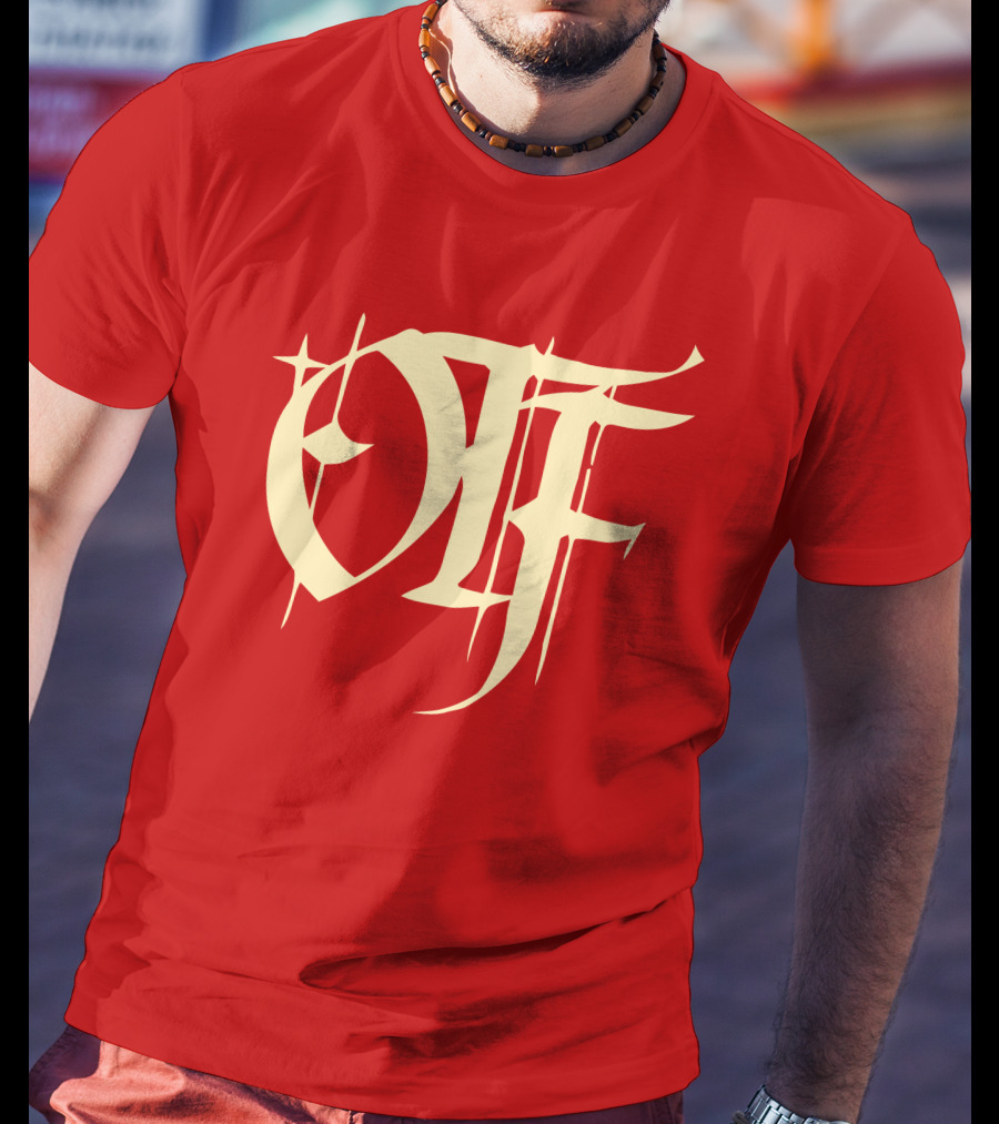 Otf Gear Store Merch Otf Script Red Bold Typography T-Shirt