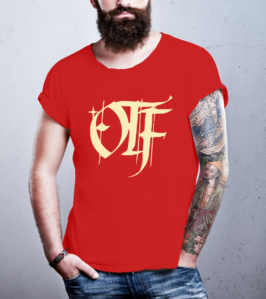 Otf Gear Store Merch Otf Script Red Bold Typography T-Shirt