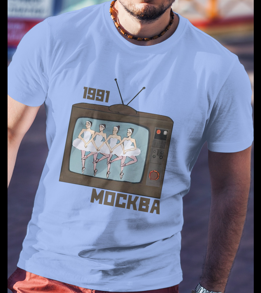 1991 Mockba Soviet TV Ballet Stratonaut Shop T-Shirt