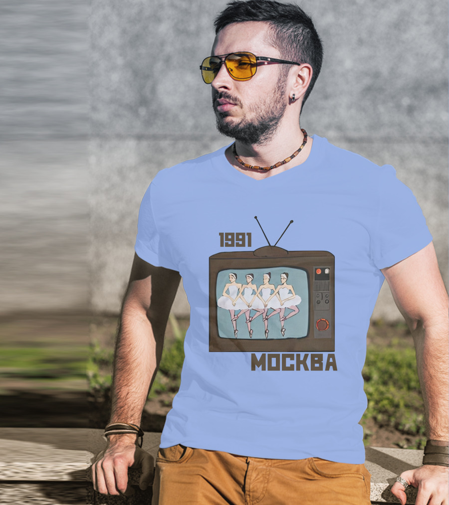 1991 Mockba Soviet TV Ballet Stratonaut Shop T-Shirt