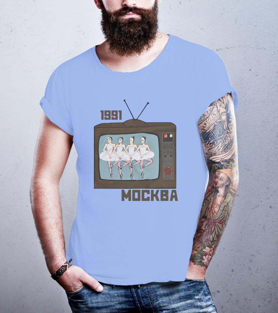 1991 Mockba Soviet TV Ballet Stratonaut Shop T-Shirt