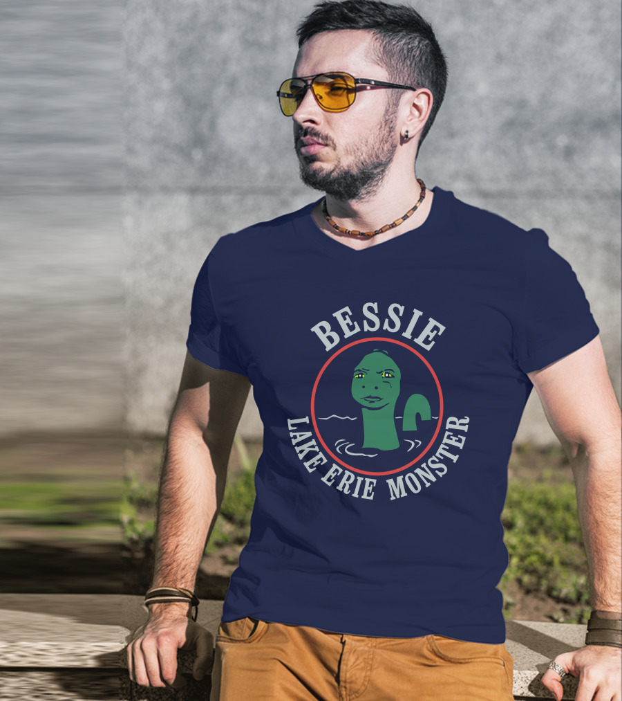 Bessie Lake Erie Monster Homage Store Merch Paula Fett T-Shirt