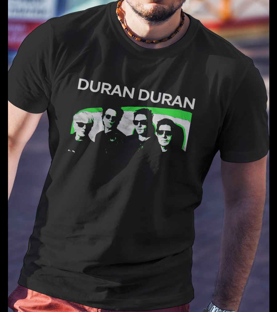 Duran Duran Bandshot Green Image Merch T-Shirt