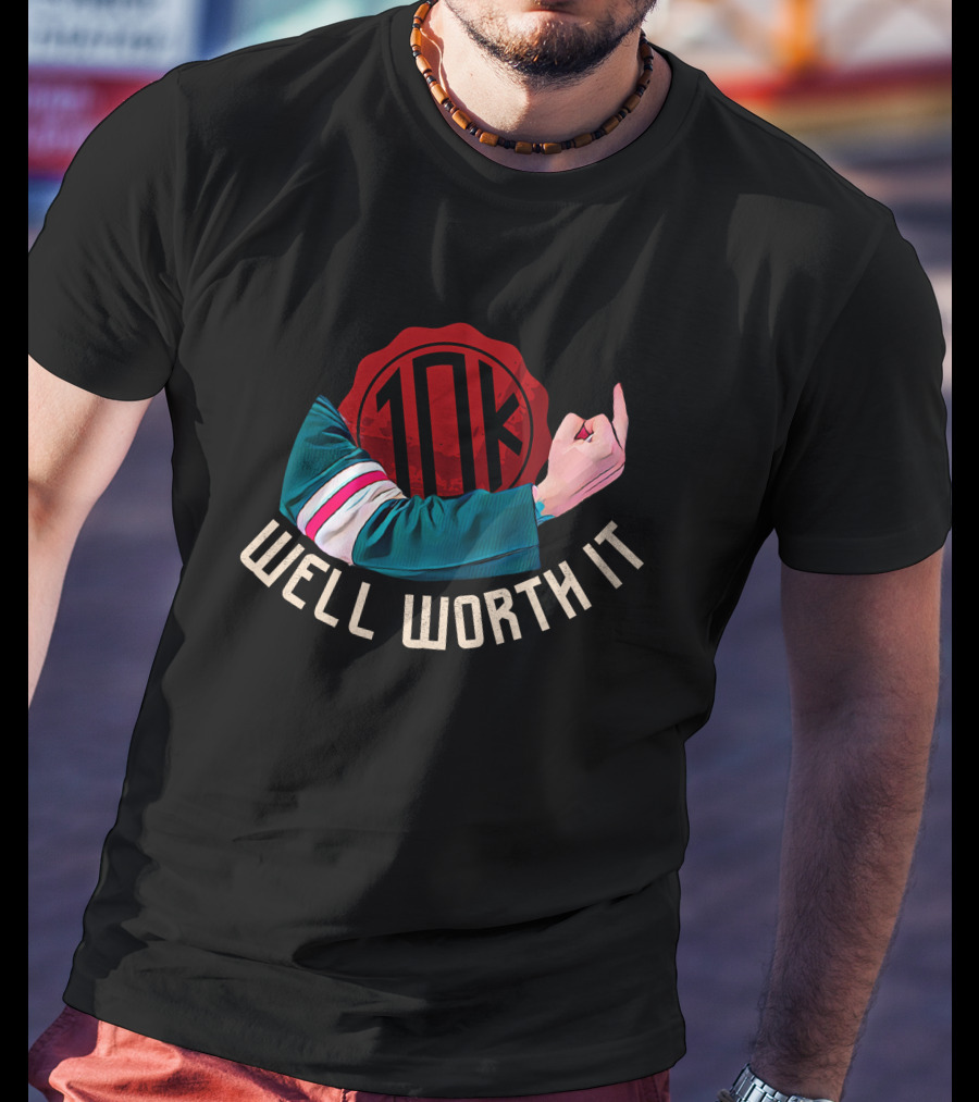 Well Worth It 10K Ryan Hartman Wild Takes Hockey Gesture T-Shirt