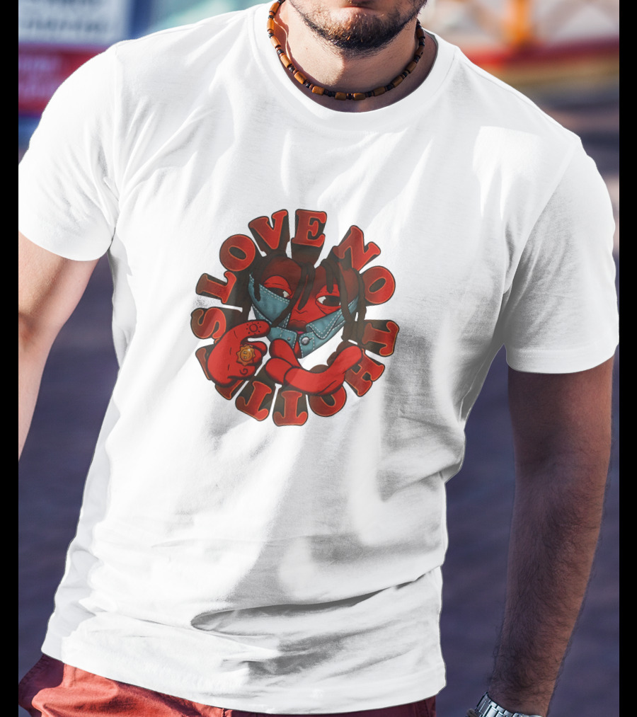 Love No Thottie Heart Glo Gang Worldwide Bold Red Character T-Shirt