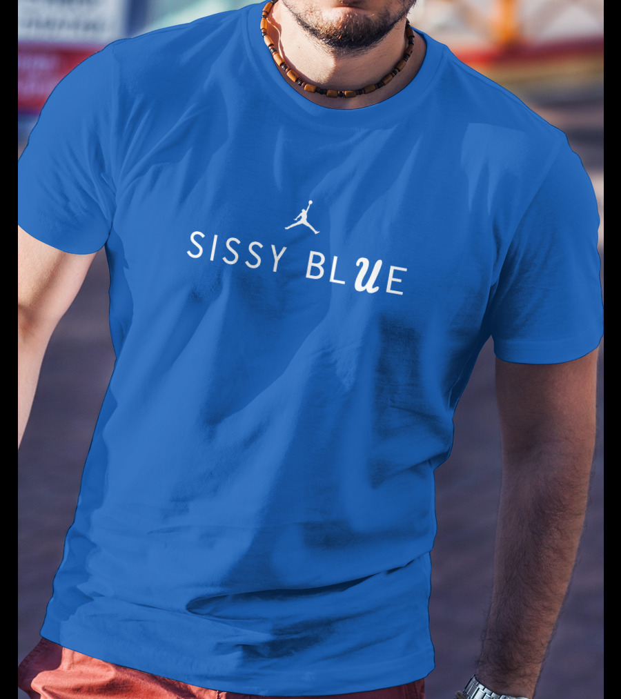 Sissy Blue UCLA Football Jumpman T-Shirt