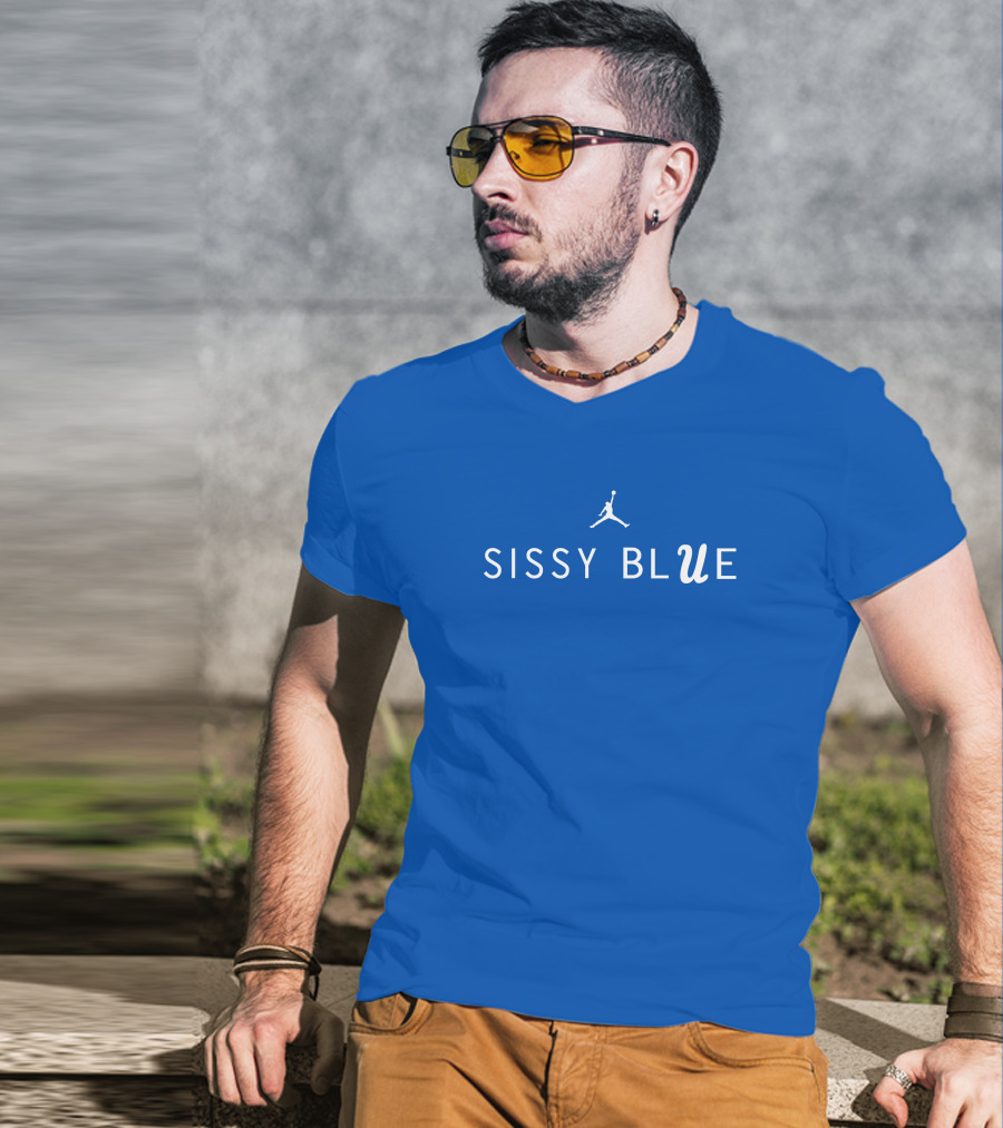 Sissy Blue UCLA Football Jumpman T-Shirt