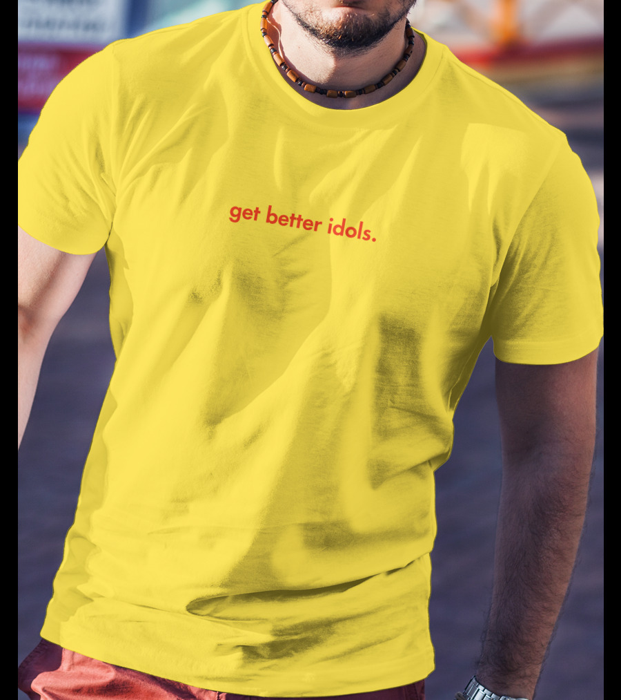 Bailey Sarian Merch Get Better Idols Red Text T-Shirt