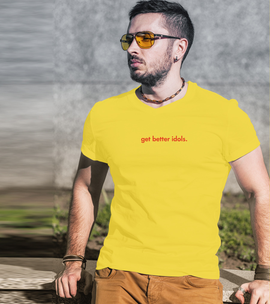 Bailey Sarian Merch Get Better Idols Red Text T-Shirt