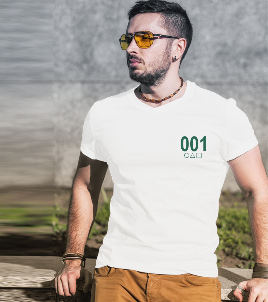 001 Circle Triangle Square Squid Game T-Shirt