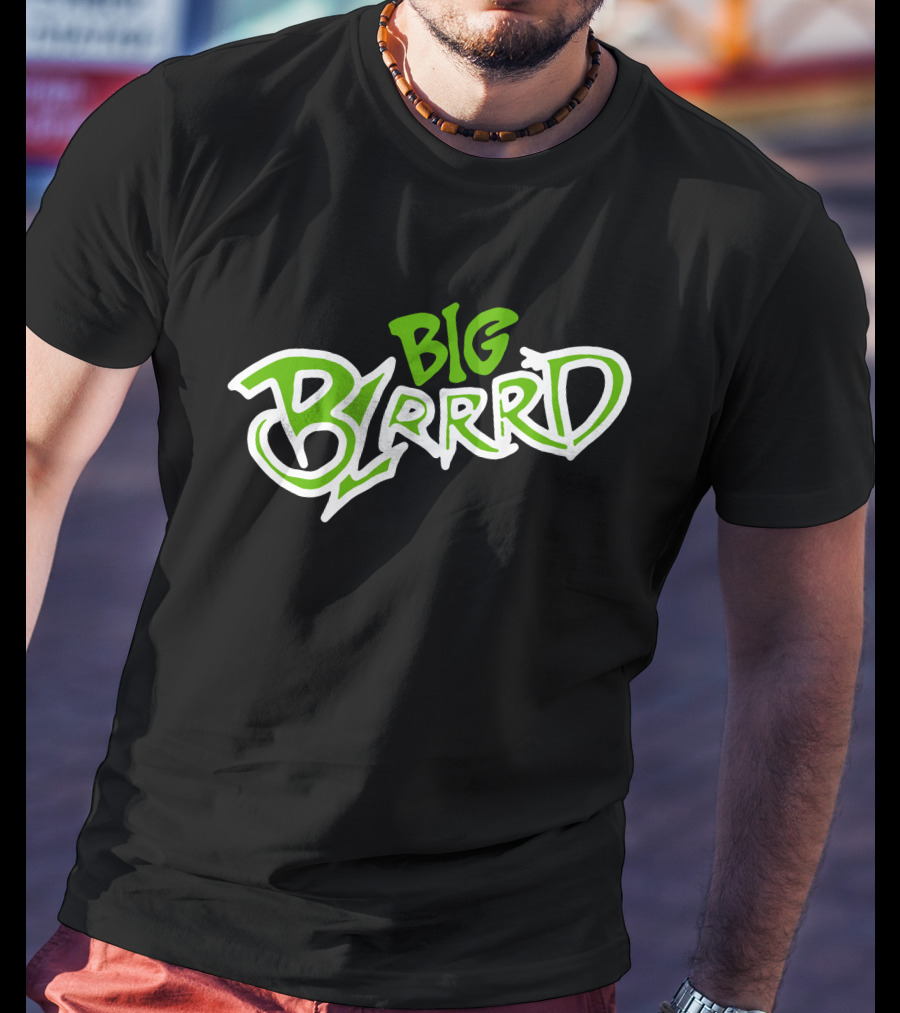 Pooh Shiesty Merch Big Blrrd Graphic Text Green T-Shirt