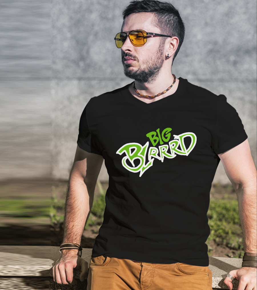 Pooh Shiesty Merch Big Blrrd Graphic Text Green T-Shirt