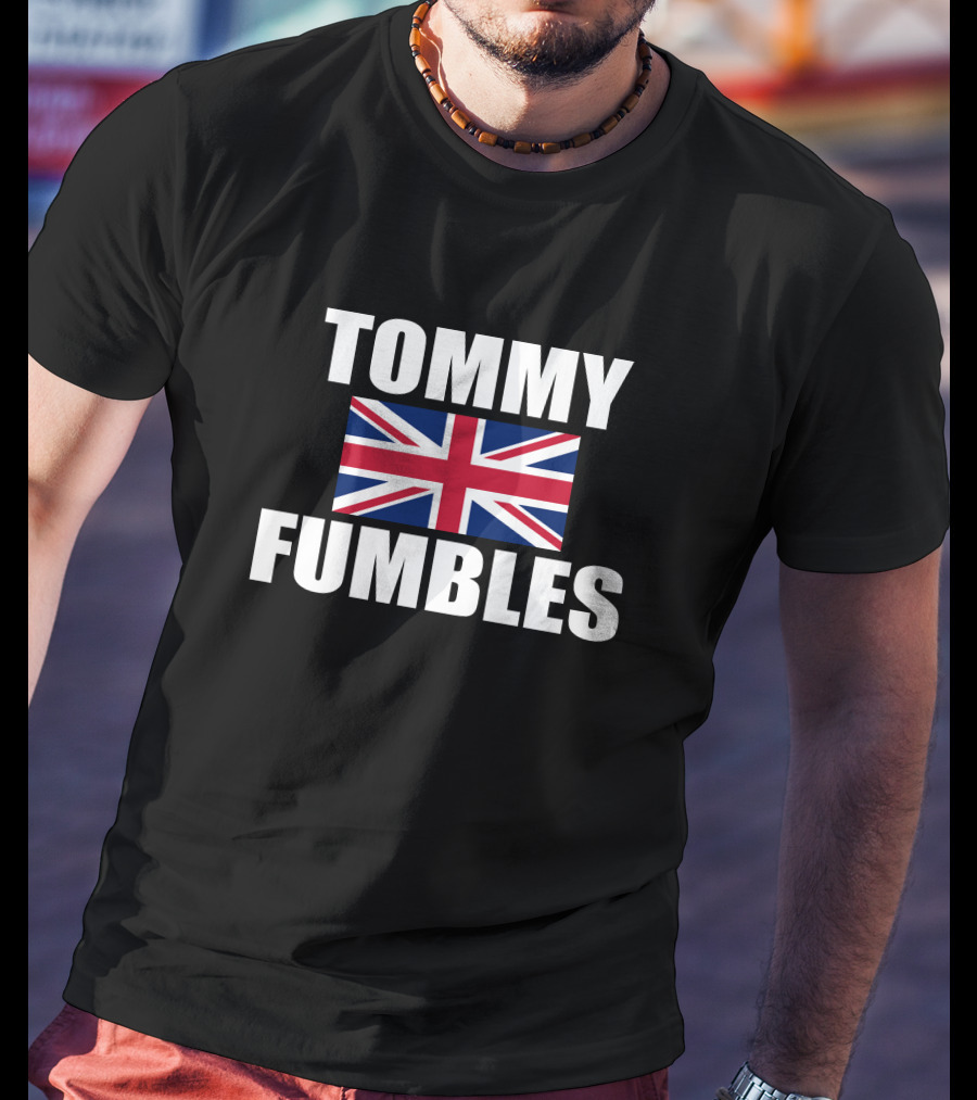 Jake Paul Merch Tommy Fumbles Union Jack Banner T-Shirt