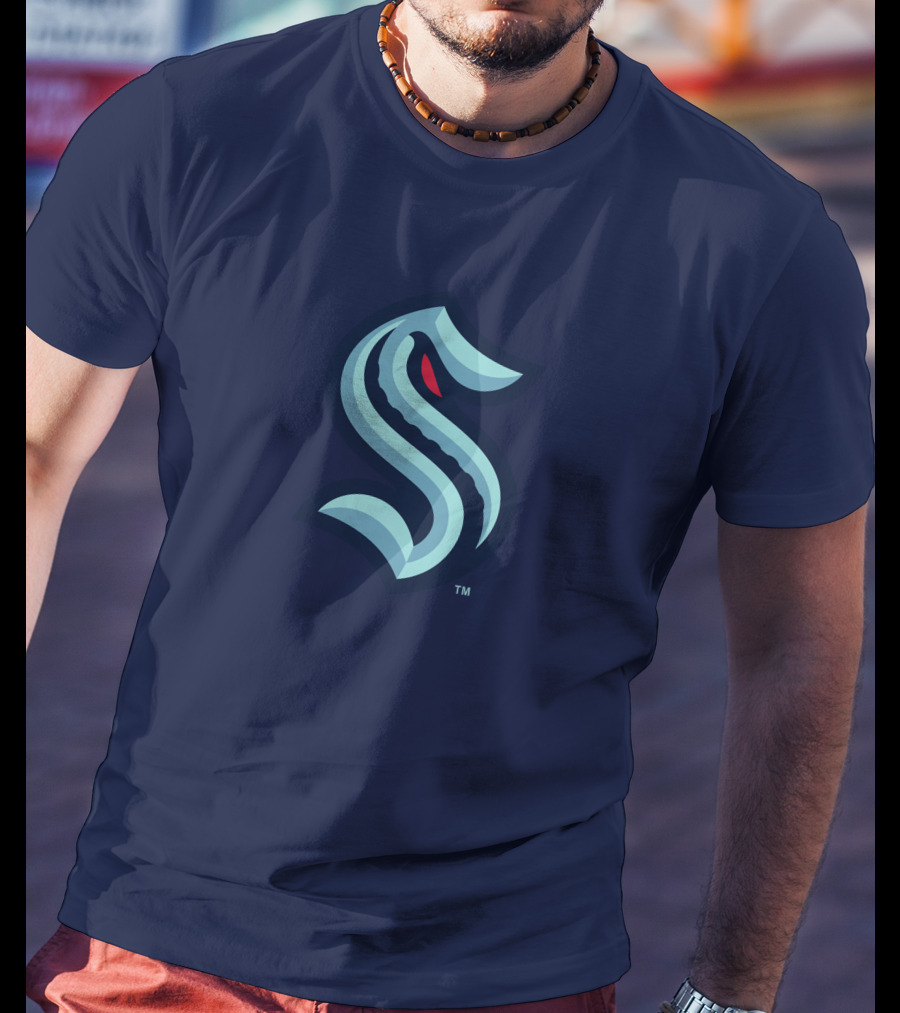 Seattle Kraken Logo Blue And Red S T-Shirt