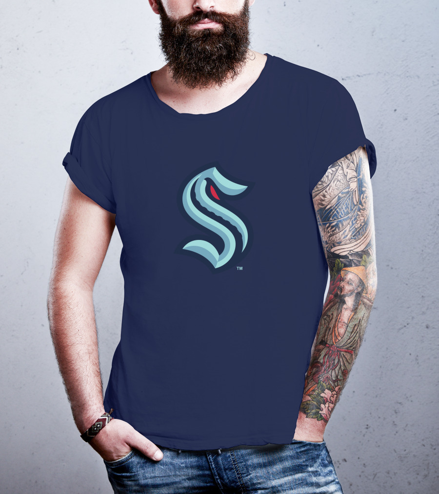 Seattle Kraken Logo Blue And Red S T-Shirt